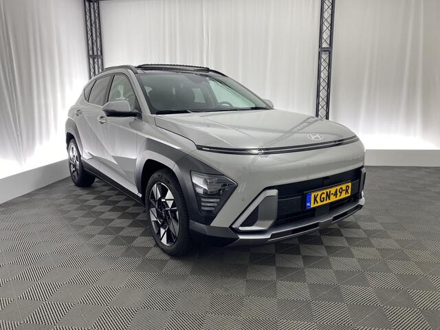 Hyundai Kona 1.6 GDI HEV Premium Sky | Pano dak | Leer | Apple carplay | Stoelverwarming en koeling | Adap cruise