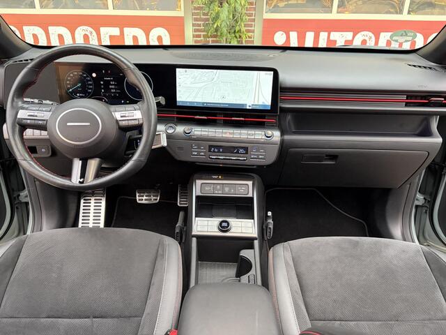 Hyundai Kona 1.6 GDI HEV N Line Sky | Org. NL | dealeronderhouden | Zeer compleet | Schuif-kantel dak | 360 Camera| Nette auto |