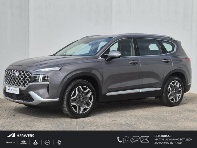 Hyundai SANTA FE 1.6 T-GDI PHEV Plug-in Premium Automaat / Dealer onderhouden / EAER 58km / Apple Carplay Android Auto / Adaptief CC / Achteruitrijcamera / Stuur- Stoel en Achterbankverwarming / Elektrische achterklep / Trekgewicht 1350 / Climate control / kg /
