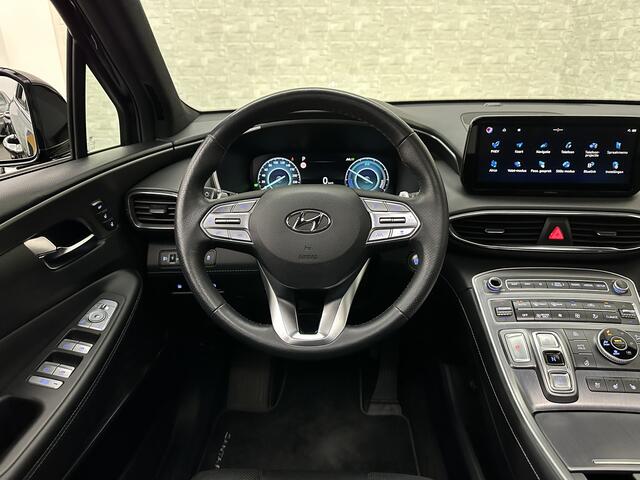 Hyundai SANTA FE 1.6 T-GDI PHEV Premium Plus Sky | Panorama | 360 Camera | ACC | 100% SOH | Krell-Sound | Head-Up | Stoelventilatie | Leder | Memory | Keyless-Entry | Stoelverwarming V+A | Stuurwielverwarming | Alcantara Hemel | Dodehoek | Lane Assist | Full-LED | 19 inch