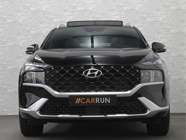 Hyundai SANTA FE 1.6 T-GDI PHEV Premium Plus Sky | Panorama | 360 Camera | ACC | 100% SOH | Krell-Sound | Head-Up | Stoelventilatie | Leder | Memory | Keyless-Entry | Stoelverwarming V+A | Stuurwielverwarming | Alcantara Hemel | Dodehoek | Lane Assist | Full-LED | 19 inch