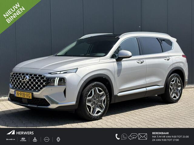 Hyundai SANTA FE 1.6 T-GDI PHEV Premium Sky / 7 personen / Elektrisch glazen panorama-dak / Automaat / All-season banden / Navigatie / Apple Carplay/Android Auto / Stoel verwarming/verkoeling / Airco separaat achter / Achter stoelverwarming / Cruise Control /