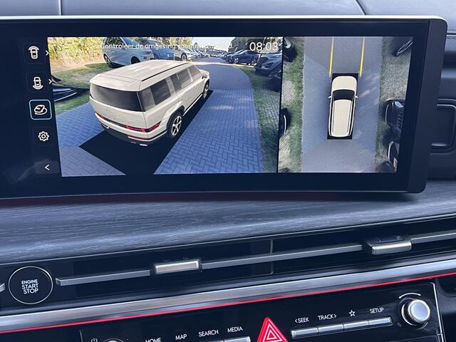 Hyundai SANTA FE 1.6 T-GDI PHEV Premium 4WD / Fabrieksgarantie tot 12-2029 / Dealer onderhouden / Afneembare Trekhaak / HUD / EAER 54 km / Camera 360° / Stoelventilatie / Stuur-, stoel- & achterbankverwarming / 20" LM wielen & All Season banden /