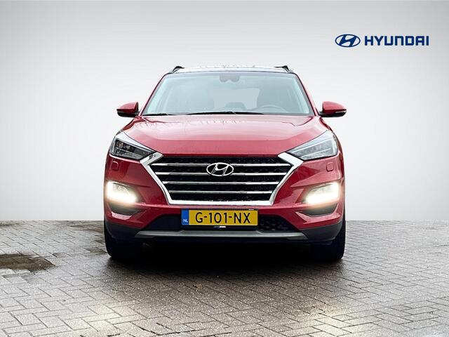 Hyundai TUCSON 1.6 T-GDI 4WD Premium Sky | Trekhaak | Panoramadak | Leder | Navigatie | 360° Camera | Apple Carplay/Anrdoid Auto | Stuur- + Stoelverwarming | Rijklaarprijs!