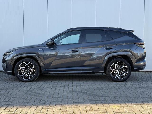 Hyundai TUCSON 1.6 T-GDI HEV N Line 230pk / 1650kg Trekgewicht / Stoelverwarming / Achteruitrijcamera / 19 Inch / LED / Parkeersensoren Voor + Achter / Climate Control /