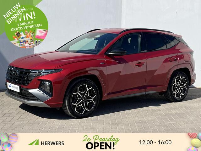 Hyundai TUCSON 1.6 T-GDI PHEV N Line 4WD Automaat / Dealer Onderhouden / Achteruitrij Camera / Stuur- en Stoelverwarming / Apple Carplay & Android Auto / Keyless Entry & Start / Navigatie full map / Adaptieve cruise control / Elektrische achterklep / Ski-luik / Krell S