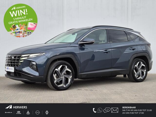Hyundai TUCSON 1.6 T-GDI PHEV Plug-in Premium 4WD Automaat / Trekhaak Afneembaar / Trekgewicht 1350 Kg / Accu SoH 100% / Elektrische achterklep / Apple Carplay Android Auto / Stuur- en Stoelverwarming / Rondom zicht camera / Stoelventilatie