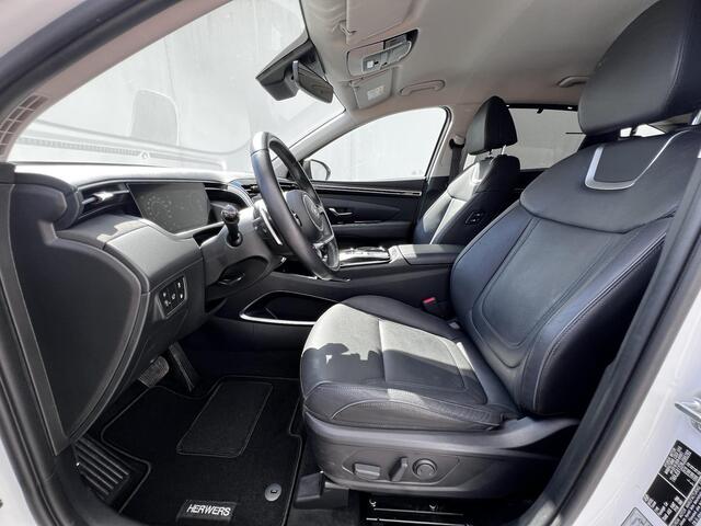 Hyundai TUCSON 1.6 T-GDI PHEV Premium 4WD 265pk automaat / Weinig km / Dealer onderhouden / Accu SoH 100% / Trekgewicht 1.350 kg / Adaptief CC / Lederen Bekleding / 19" LMV / Stuur- en Stoelverwarming / Camera 360° / Stoelventilatie /