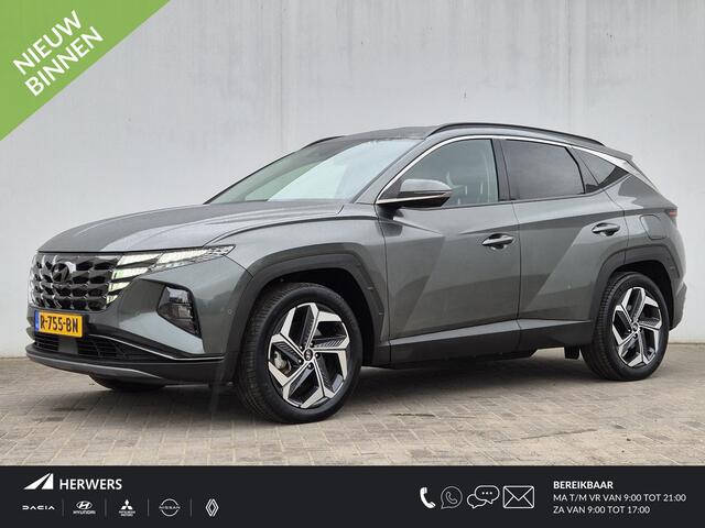 Hyundai TUCSON 1.6 T-GDI PHEV Plug-in Premium 4WD Automaat / Apple Carplay Android Auto / Tranhaak vast / Rondomzicht camera / Stuur- en Stoelverwarming / Adaptief CC / Achterbank verwarming / Stoelventilatie voor /
