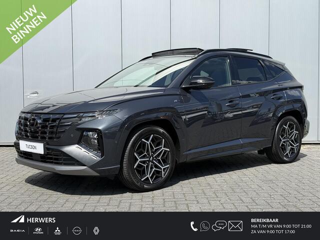 Hyundai TUCSON 1.6 T-GDI PHEV N Line Sky 4WD / Rondomzicht camera / Apple Carplay Android Auto / Adaptief cruise control / Trekgewicht 1350 Kg / Stuur- en Stoelverwarming / Elektrisch bedienbare stoelen - achterklep /
