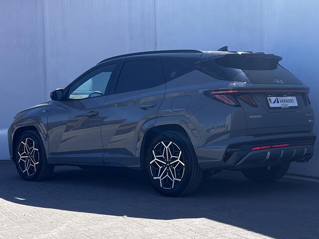 Hyundai TUCSON 1.6 T-GDI PHEV N Line 4WD 265 pk Automaat / Dealer onderhouden / Camera 360° / Apple Carplay Android Auto / Adaptief CC / Trekgewicht 1350 Kg / Stoelventilatie / Stuur- en Stoelverwarming / Elektrisch bedienbare stoelen - achterklep /