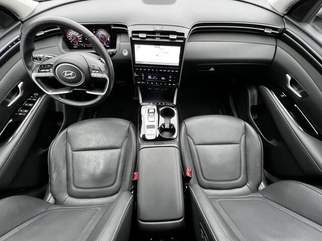 Hyundai TUCSON 1.6 T-GDI HEV 230pk Premium Sky Automaat / Trekgewicht 1.650 kg / Glazen schuif-kanteldak / Leder / Stuur-, stoel- & achterbankverwarming / Stoelventilatie /