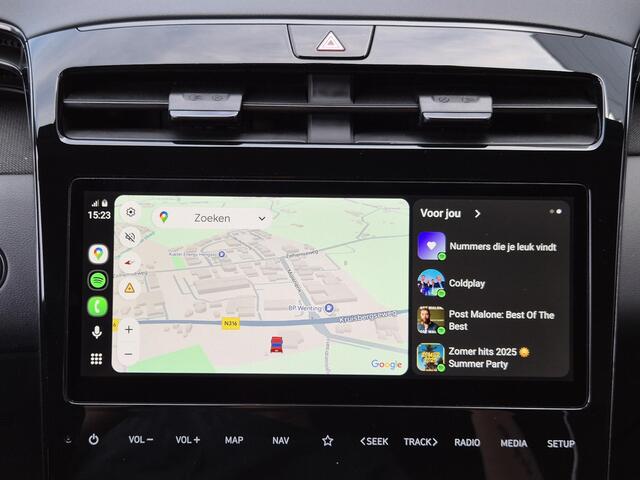 Hyundai TUCSON 1.6 T-GDI PHEV Plug-in N Line 4WD Automaat / Accu SoH 100% / Rondomzicht camera / Apple Carplay Android Auto / Trekgewicht 1350 Kg / Stoelventilatie / Stuur- en Stoelverwarming / Elektrisch bedienbare stoelen - achterklep /