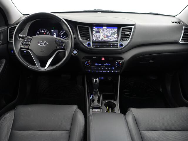 Hyundai TUCSON 1.6 T-GDi Premium 4WD Aut- Panoramadak, Stuur/Stoelverwarming, Stoelventilatie, Lane Assist, Dynamic Select