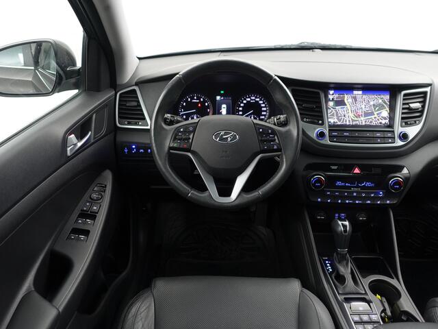 Hyundai TUCSON 1.6 T-GDi Premium 4WD Aut- Panoramadak, Stuur/Stoelverwarming, Stoelventilatie, Lane Assist, Dynamic Select