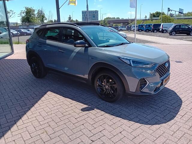 Hyundai TUCSON 1.6 T-GDI 4WD N-Line Automaat, Airco(automatisch) Carplay, Pano schuif kantel dak, Elektronische achterklep, Verwarmd stuurwiel, Navigatie, Parkeersensoren, Camera, Rijbaan detector, Dode hoekdetector, Krell audio systeem, Keyless, en nog veel veel meer Z