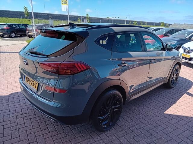Hyundai TUCSON 1.6 T-GDI 4WD N-Line Automaat, Airco(automatisch) Carplay, Pano schuif kantel dak, Elektronische achterklep, Verwarmd stuurwiel, Navigatie, Parkeersensoren, Camera, Rijbaan detector, Dode hoekdetector, Krell audio systeem, Keyless, en nog veel veel meer Z