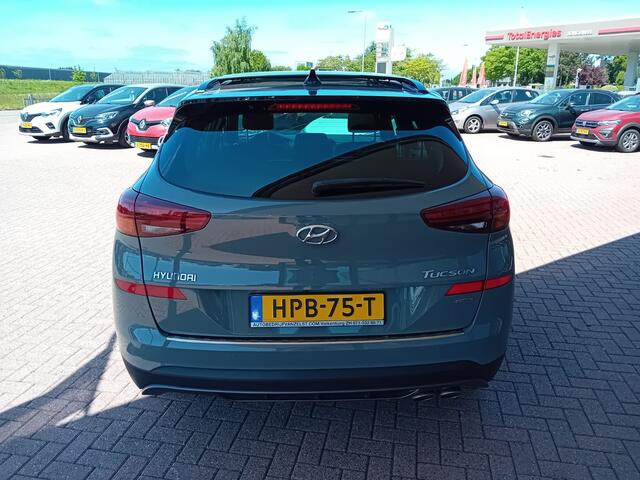 Hyundai TUCSON 1.6 T-GDI 4WD N-Line Automaat, Airco(automatisch) Carplay, Pano schuif kantel dak, Elektronische achterklep, Verwarmd stuurwiel, Navigatie, Parkeersensoren, Camera, Rijbaan detector, Dode hoekdetector, Krell audio systeem, Keyless, en nog veel veel meer Z