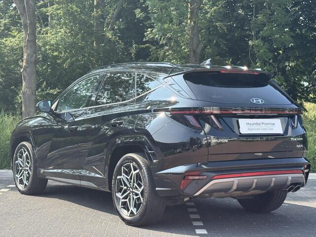 Hyundai TUCSON 1.6 T-GDI 230PK HEV N Line | 1650 kg trekvermogen | Geïntegreerde navigatiesysteem | Stoelverwarming | Android Auto & Apple Carplay | 19'' Lichtmetalen velgen |