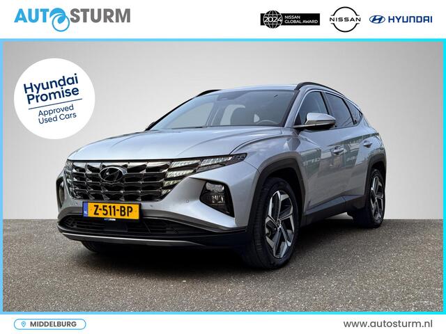 Hyundai TUCSON 1.6 T-GDI PHEV Premium 4WD | Vol-Leder | Digitaal Instrumentenpaneel | Adapt. Cruise Control | Apple Carplay/Android Auto | Stoelverwarming | Dodehoek Detectie | 360° Camera | Rijklaarprijs!