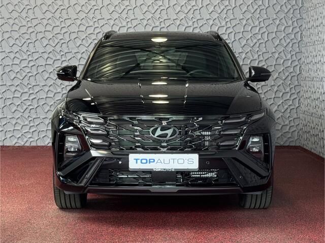 Hyundai TUCSON NIEUWE AUTO 1.6 T-GDI PHEV 252PK 4WD N-LINE SKY PANO. 360.CAMERA ELEK.KLEP ELEK.STOEL/GEHEUG.VERWARMD SUBWFR 19''LMV ZWARTE HEMEL HEADUP STOELKOELING STUURVERW. PLUG IN HYBRIDE - 5 JAAR GARANTIE