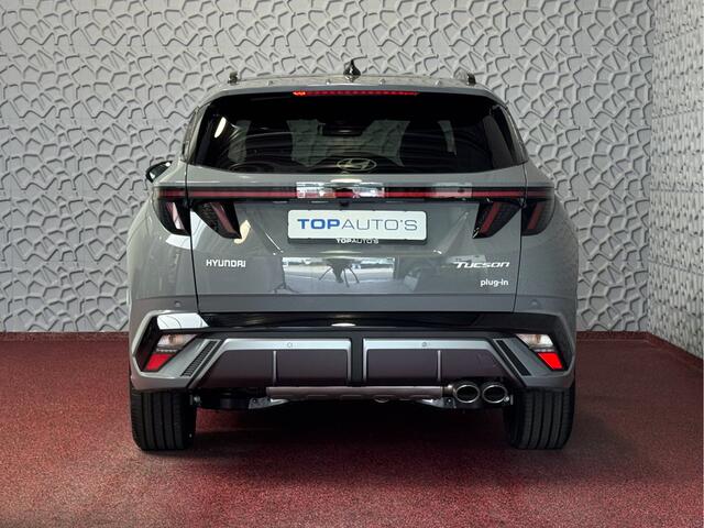 Hyundai TUCSON NIEUWE AUTO 1.6 T-GDI PHEV 252PK 4WD N-LINE SKY PANO. 360.CAMERA ELEK.KLEP ELEK.STOEL/GEHEUG.VERWARMD SUBWFR 19''LMV ZWARTE HEMEL HEADUP STOELKOELING STUURVERW. PLUG IN HYBRIDE - 5 JAAR GARANTIE