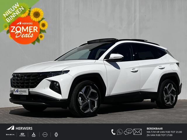 Hyundai TUCSON 1.6 T-GDI PHEV Comfort Smart Sky 4WD / Dealer onderhouden / Schuif-kanteldak / Elektr. klep / Trekgewicht 1.350 kg / Adapt. CC / Apple Carplay Android / All Seasonbanden 19" /