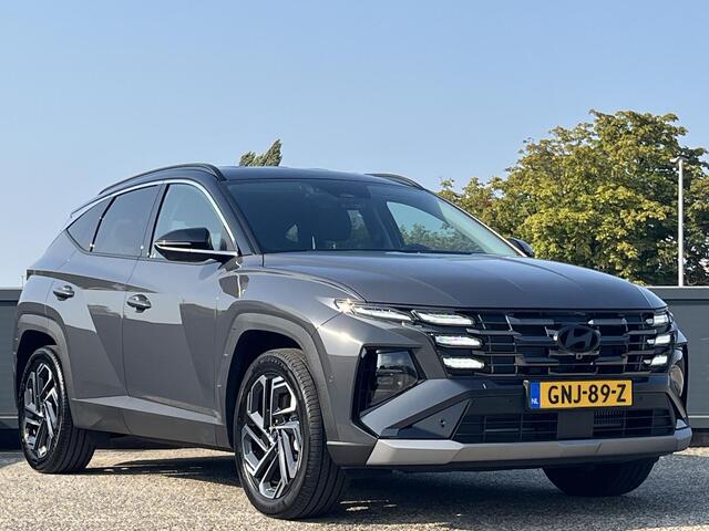 Hyundai TUCSON 1.6 T-GDI HEV Premium | Nieuw model | Wegklapbare trekhaak | Lederen bekleding | Alarmklasse 3 | Contrasterende dakkleur | Fabrieksgarantie tot 11-2029