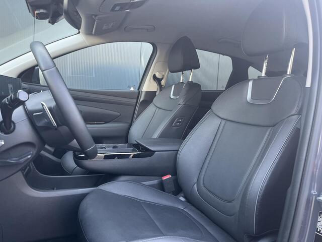 Hyundai TUCSON 1.6 T-GDI HEV Premium | Nieuw model | Wegklapbare trekhaak | Lederen bekleding | Alarmklasse 3 | Contrasterende dakkleur | Fabrieksgarantie tot 11-2029