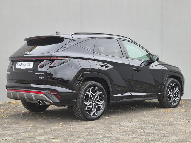 Hyundai TUCSON 1.6 T-GDI PHEV Plug-in N Line 4WD Automaat / Apple Carplay Android Auto / Trekgewicht 1350 kg / Elektrische achterklep / Stuur-, Stoel en Achterbankverwarming / Rondomzicht camera / Stoelventilatie /