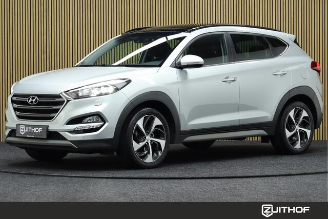 Hyundai TUCSON 1.6 T-GDi Automaat Premium 4WD | Panoramadak | Cruise-control | Afneembare Trekhaak | Camera | Navigatie | Elek. Achterklep | Apple Carplay & Android Auto | Keyless