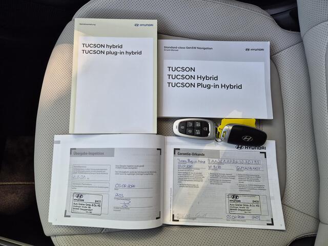 Hyundai TUCSON 1.6 T-GDI PHEV Plug-in Premium 4WD Automaat / Trekgewicht 1350 kg / Elektrische achterklep / Rondomzicht camera Keyless Entry/Start / Adaptief cruise control / Stuur- en Stoelverwarming / Stoelventilatie voor /