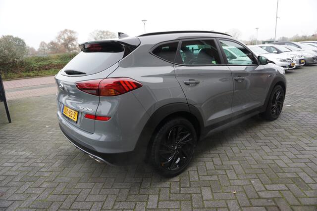 Hyundai TUCSON 1.6 T-GDI 177PK AUTOMAAT N-LINE DEALER ONDERHOUDEN PANORAMADAK FULL LED 360CAMERA LEDER/ALCANTARA STOEL+STUURVERWARMING ADAPTIEVE CRUISE ANDROID/APPLECARPLAY NAVI KEYLESS ENZ...