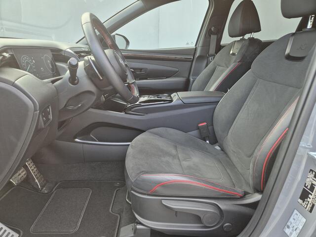 Hyundai TUCSON 1.6 T-GDI HEV N Line Edition Automaat / Fabrieksgarantie tot 02-2029 / Dealer onderhouden / Trekgewicht 1650 kg / Stoelverwarming / Achteruitrijcamera / cruise control adaptief / Climate control/ Keyless Entry/Start /