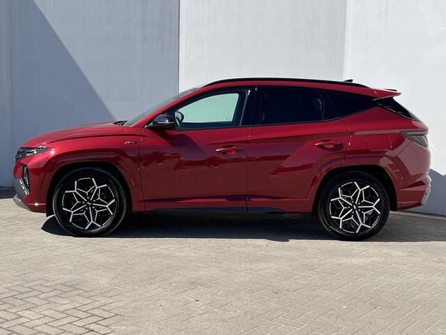 Hyundai TUCSON 1.6 T-GDI PHEV N Line Ed. 4WD Automaat / Dealer Onderhouden / Achteruitrij Camera / Stuur- en Stoelverwarming / Apple Carplay & Android Auto / Keyless Entry & Start / Navigatie full map / Adaptieve cruise control / Elektrische achterklep / Ski-luik / Kre