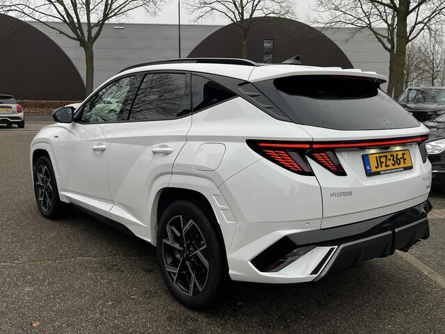 Hyundai TUCSON 1.6 T-GDI HEV N Line Sky VAN: 54.095,- VOOR: 42.877,- UW EINDEJAARSVOORDEEL: 11.218,- EURO ORIG. NL AUTO 09-2025 NIEUWPRIJS: 54.095,- EURO.