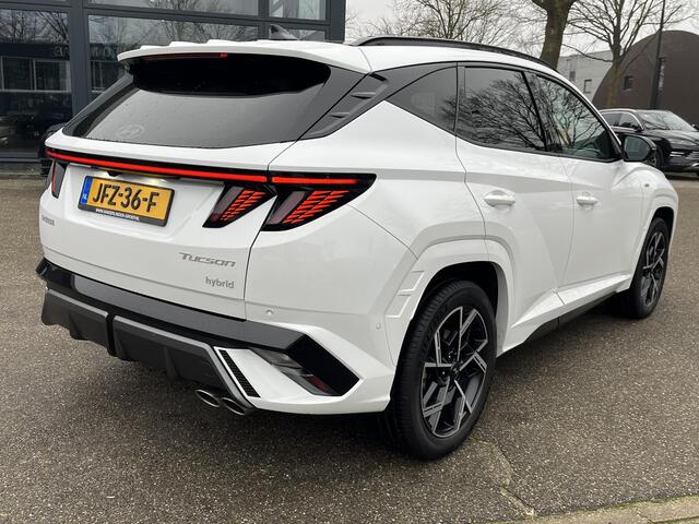 Hyundai TUCSON 1.6 T-GDI HEV N Line Sky VAN: 54.095,- VOOR: 42.877,- UW EINDEJAARSVOORDEEL: 11.218,- EURO ORIG. NL AUTO 09-2025 NIEUWPRIJS: 54.095,- EURO.