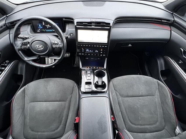 Hyundai TUCSON 1.6 T-GDI HEV N Line Automaat / Trekhaak 1.650 kg / Navigatie / Stoelventilatie / Stuur-, stoel- & achterbankverwarming / Elektrische klep en stoelen / Apple Carplay Android / 19" LM wielen /