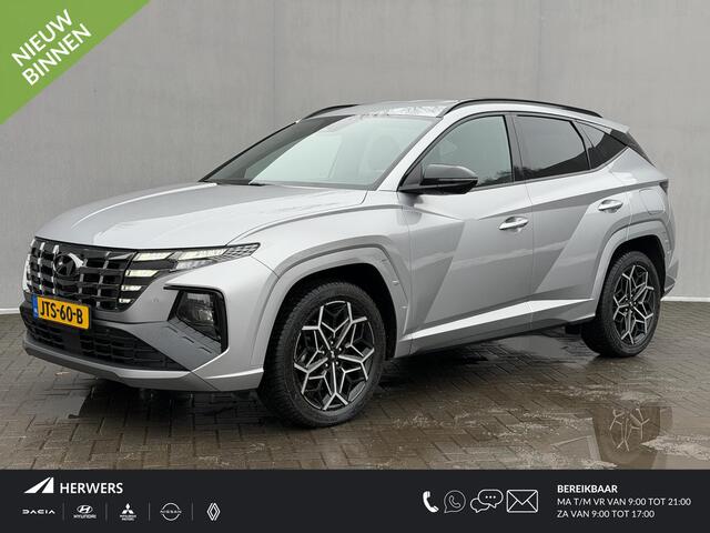 Hyundai TUCSON 1.6 T-GDI HEV N Line 230pk Automaat / Dealer Onderhouden / 1650 Kg Trekgewicht / Navigatie / Camera / Stoelverwarming / Dodehoek Detectie / Adaptieve Cruise / Clima / DAB / Apple Carplay & Android Auto /