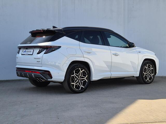 Hyundai TUCSON 1.6 T-GDI PHEV N Line 4WD Automaat / Rondomzicht camera / Apple Carplay Android Auto / Adaptief cruise control / Trekgewicht 1350 Kg / Stuur- en Stoelverwarming / Elektrisch bedienbare stoelen - achterklep /