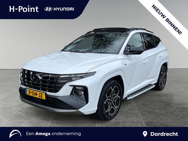 Hyundai TUCSON 1.6 T-GDI HEV 230pk N Line Sky | SCHUIFKANTELDAK | ALCANTARA BEKLEDING | STOELVENTILATIE & VERWARMING | 360° CAMERA | ADAPTIEVE CRUISECONTROL | SPORTIEF DESIGN | ELEKTRISCH VERSTELBARE VOORSTOELEN |