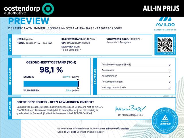 Hyundai TUCSON 1.6 T-GDI PHEV N Line Sky 4WD | All-in prijs | Automaat | Panoramadak | Trekhaak afneembaar
