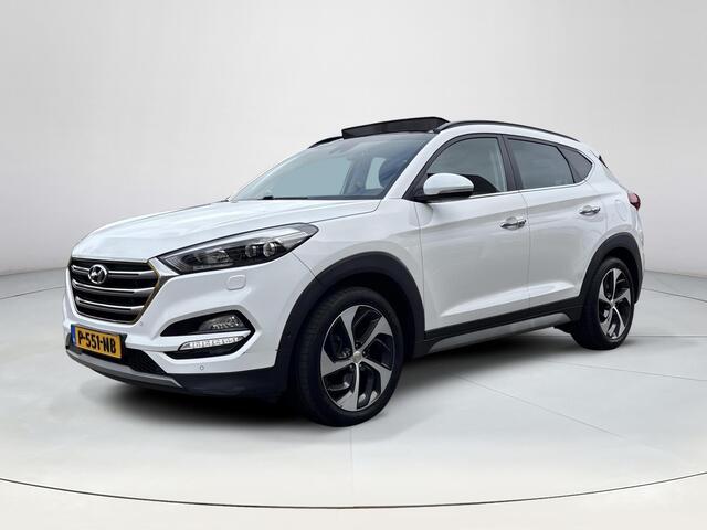 Hyundai TUCSON 1.6 T-GDi Premium 4WD | 1.600kg trekgewicht! | Trekhaak | Stoel en stuurverwarming | Dodehoekdetectie | achterbankverwarming | Elektrische achterklep |