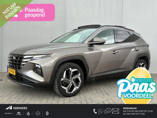 Hyundai TUCSON 1.6 T-GDI HEV Premium Sky / NL auto / Schuif/open dak / Stoel-/stuurverwarming / Navigatie / Achteruitrij-/360 Camera / Apple Carplay/Android auto / Elektrische achterklep / KRELL audio / Leren Bekleding /