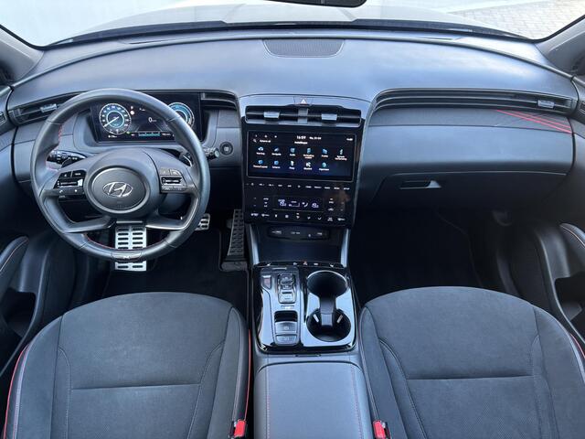 Hyundai TUCSON 1.6 T-GDI HEV 230pk N Line Edition Automaat / Fabrieksgarantie tot 03-2029 / Dealer onderhouden / Trekgewicht 1650 kg / Stoelverwarming / Achteruitrijcamera / cruise control adaptief / Climate control/ Keyless Entry/Start /