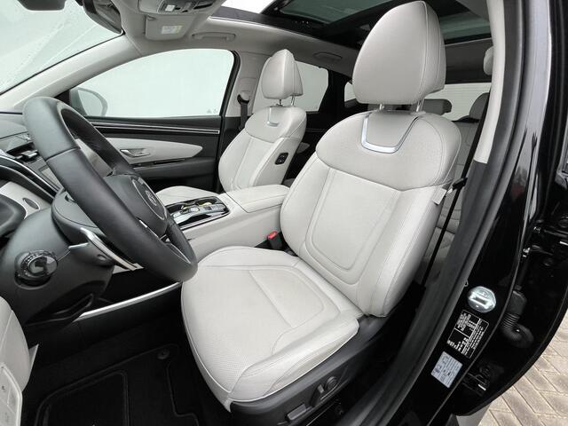 Hyundai TUCSON 1.6 T-GDI HEV Premium Sky / Schuif - kanteldak / Afn. trekhaak / Lederen interieur / Navigatie / Verwarmde + gekoelde stoelen + memory / 19 inch LMV.
