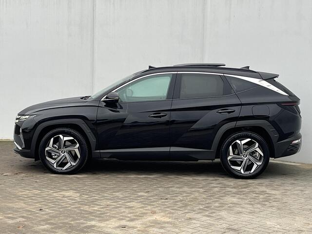 Hyundai TUCSON 1.6 T-GDI HEV Premium Sky / Schuif - kanteldak / Afn. trekhaak / Lederen interieur / Navigatie / Verwarmde + gekoelde stoelen + memory / 19 inch LMV.