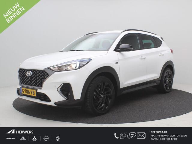 Hyundai TUCSON 1.6 T-GDI N-Line AUTOMAAT / 1600KG Trekgewicht / Adaptieve Cruise Control / Navigatie / 360 Camera / Parkeersensoren voor & achter / Historie bekend /