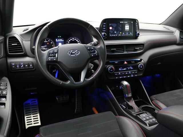Hyundai TUCSON 1.6 T-GDI N-Line AUTOMAAT / 1600KG Trekgewicht / Adaptieve Cruise Control / Navigatie / 360 Camera / Parkeersensoren voor & achter / Historie bekend /