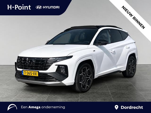 Hyundai TUCSON N Line Sky 1.6 T-GDI HEV 230pk | SCHUIF/KANTELDAK | 360° CAMERA | STOELVERW. V + A | STOELVERKOELING | ADAPTIVE CRUISE | ALCANTARA |
